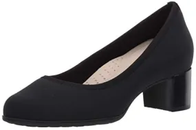 Aravon Womens Career Dress Pump, Black Lycra,10 X-Wide