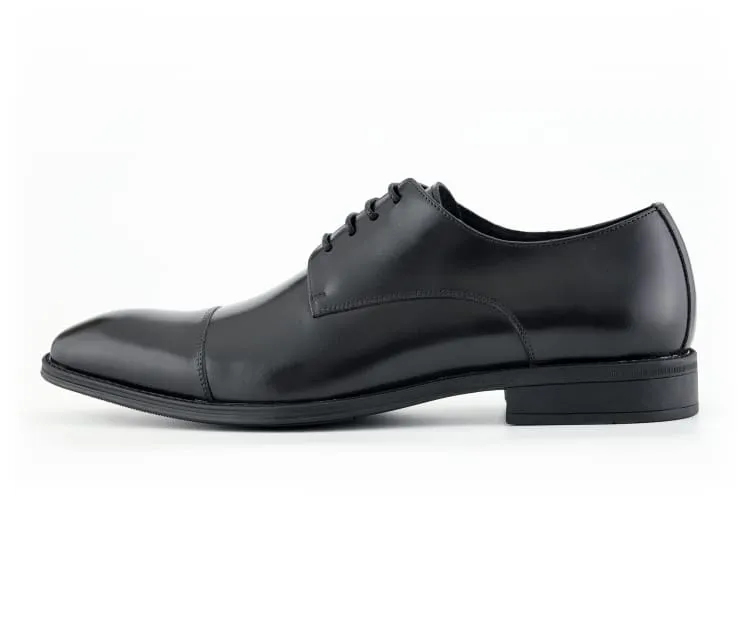 Asher Green Ag1468 Men’s Black Genuine Leather Dress Shoes