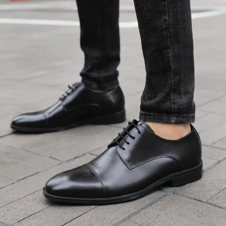 Asher Green Ag1468 Men’s Black Genuine Leather Dress Shoes