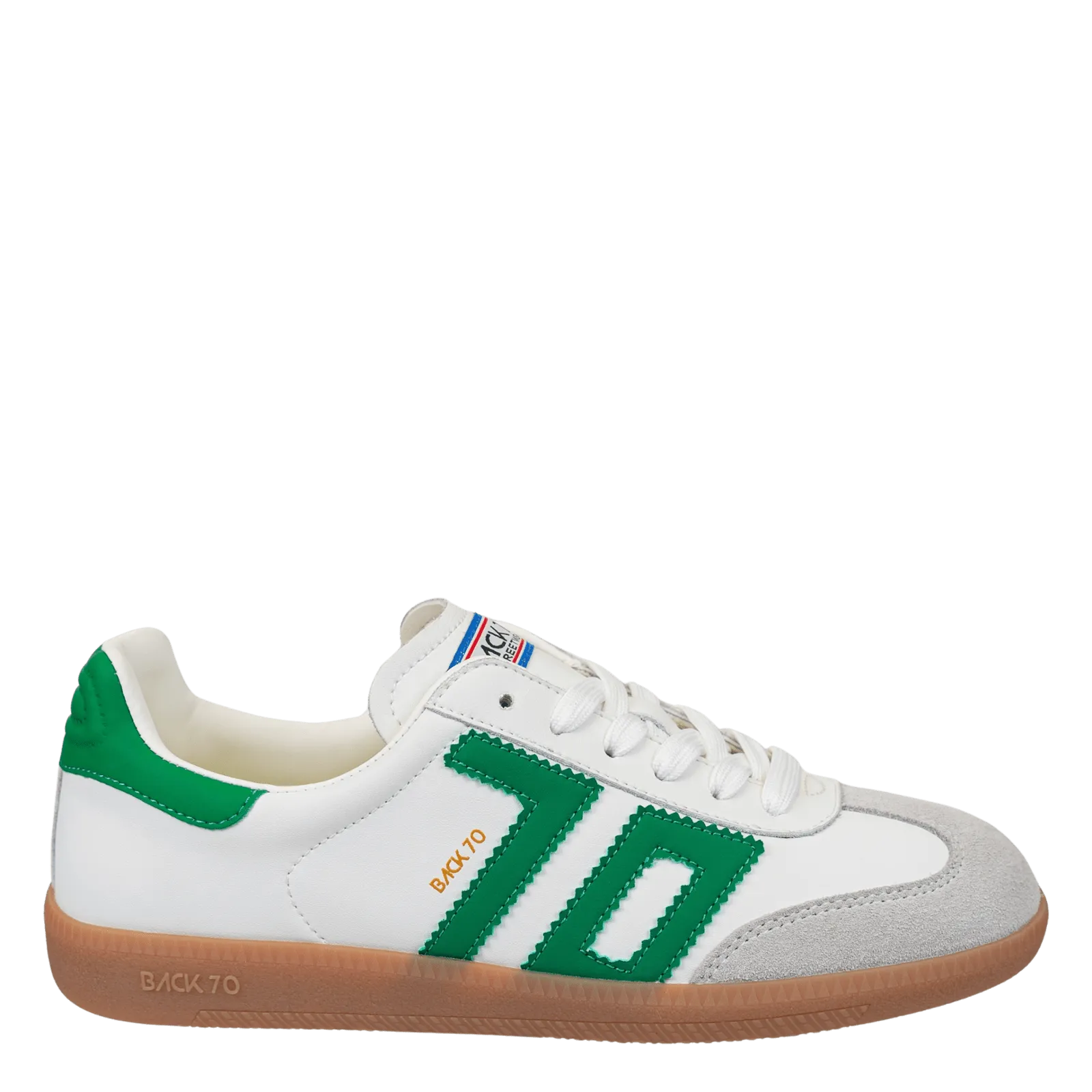Back 70 Streetwear Cloud Sneakers in White & Green