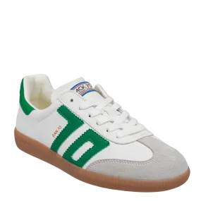 Back 70 Streetwear Cloud Sneakers in White & Green