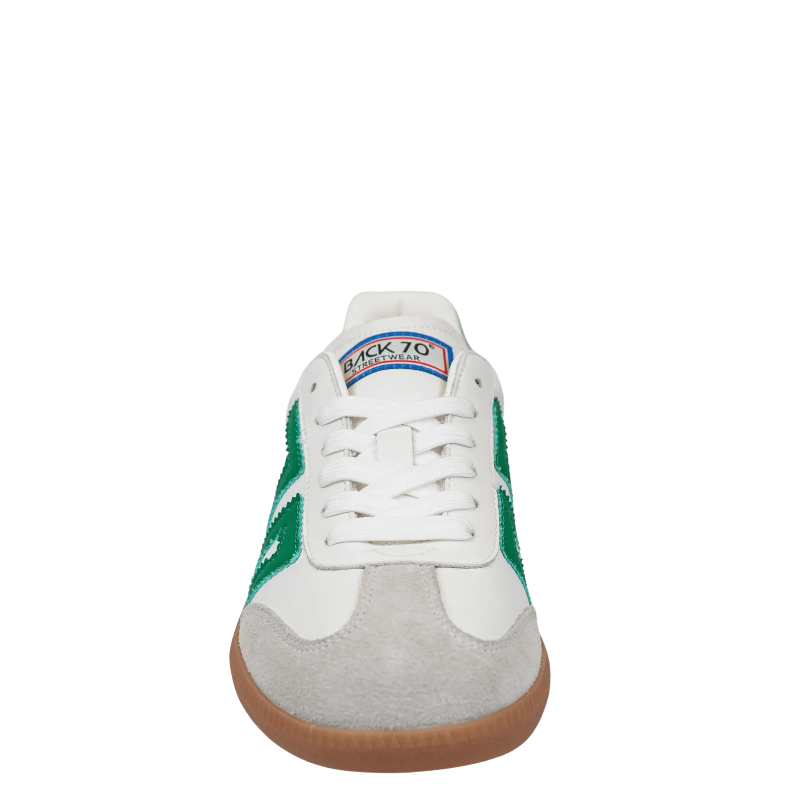 Back 70 Streetwear Cloud Sneakers in White & Green