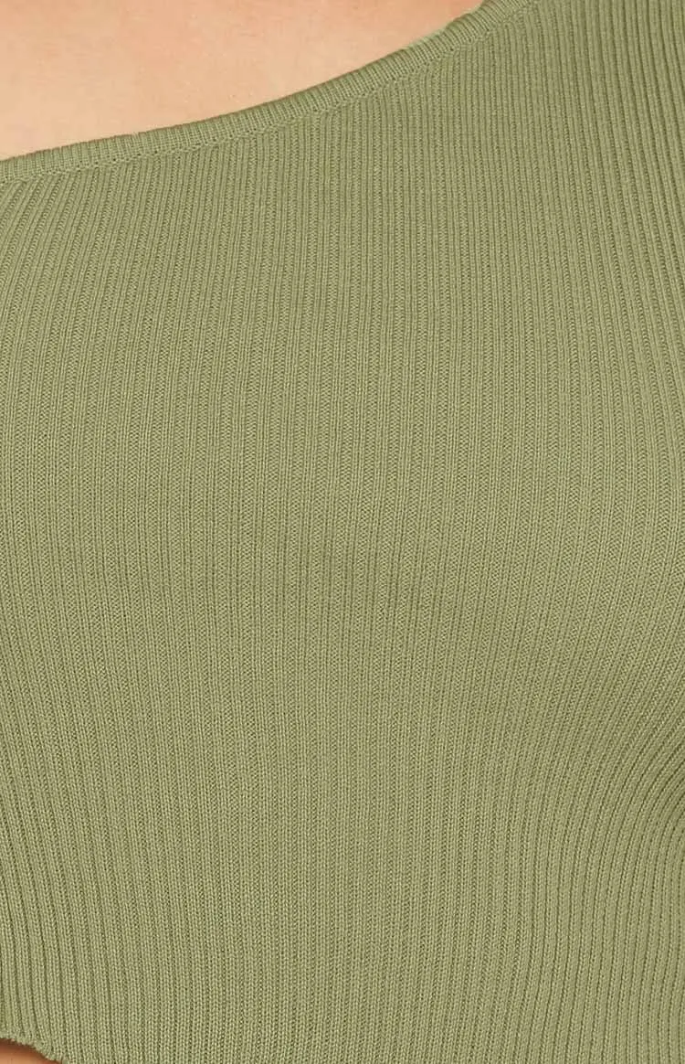 Bria Sage Knit Top