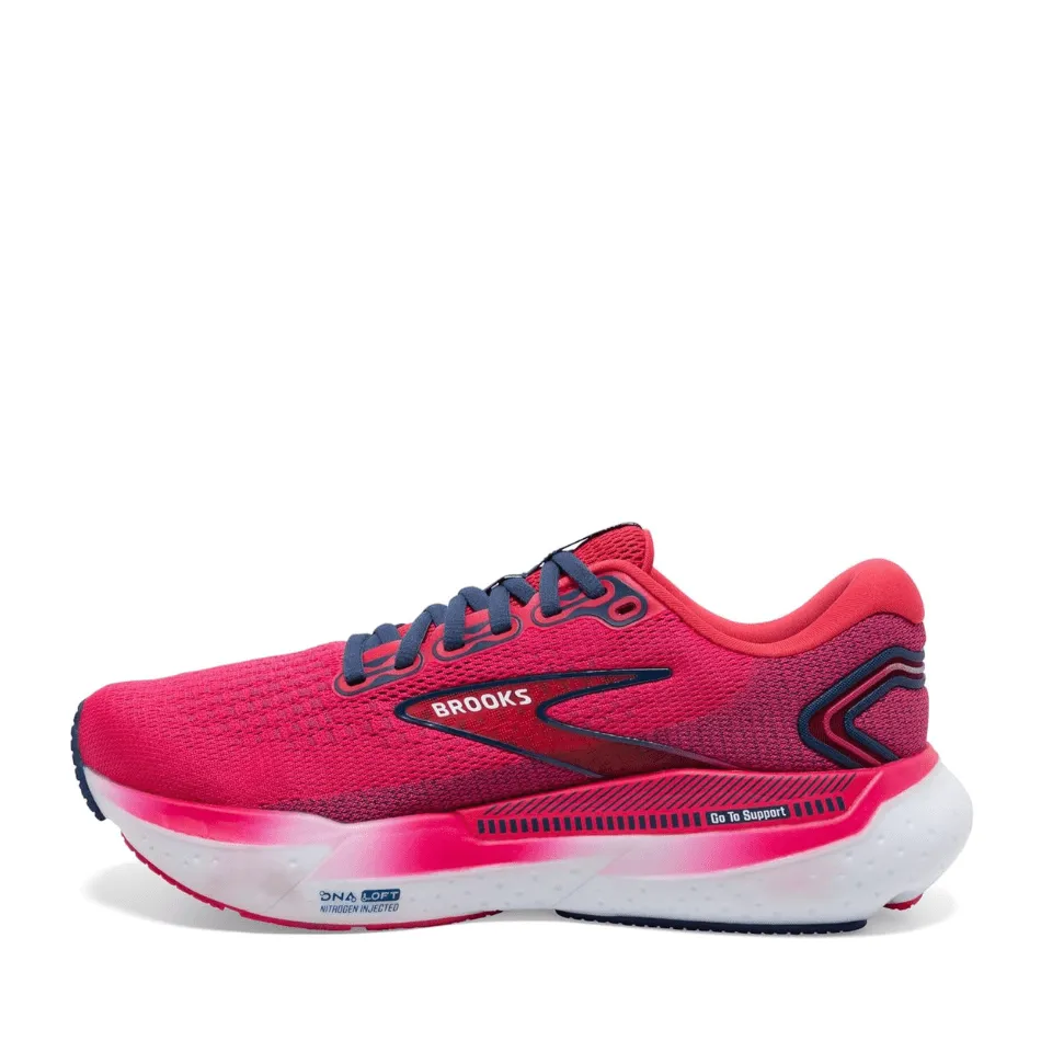 Brooks Women's Glycerin GTS 21 Running Shoes in Raspberry/Estate Blue