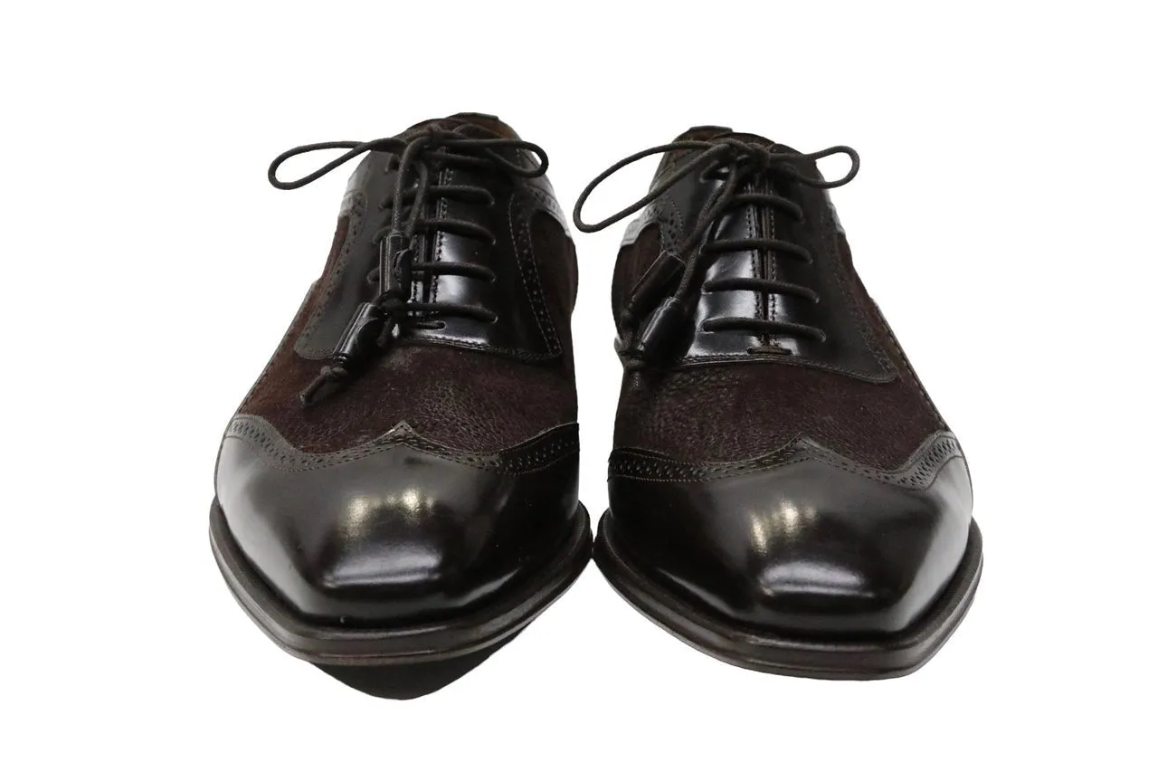 Brown Brogue Wing Tip Shoe