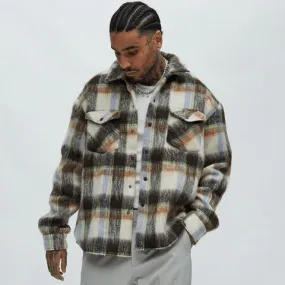 Brown/ Sail/ U. Blue/ Green - Mohair Jacket