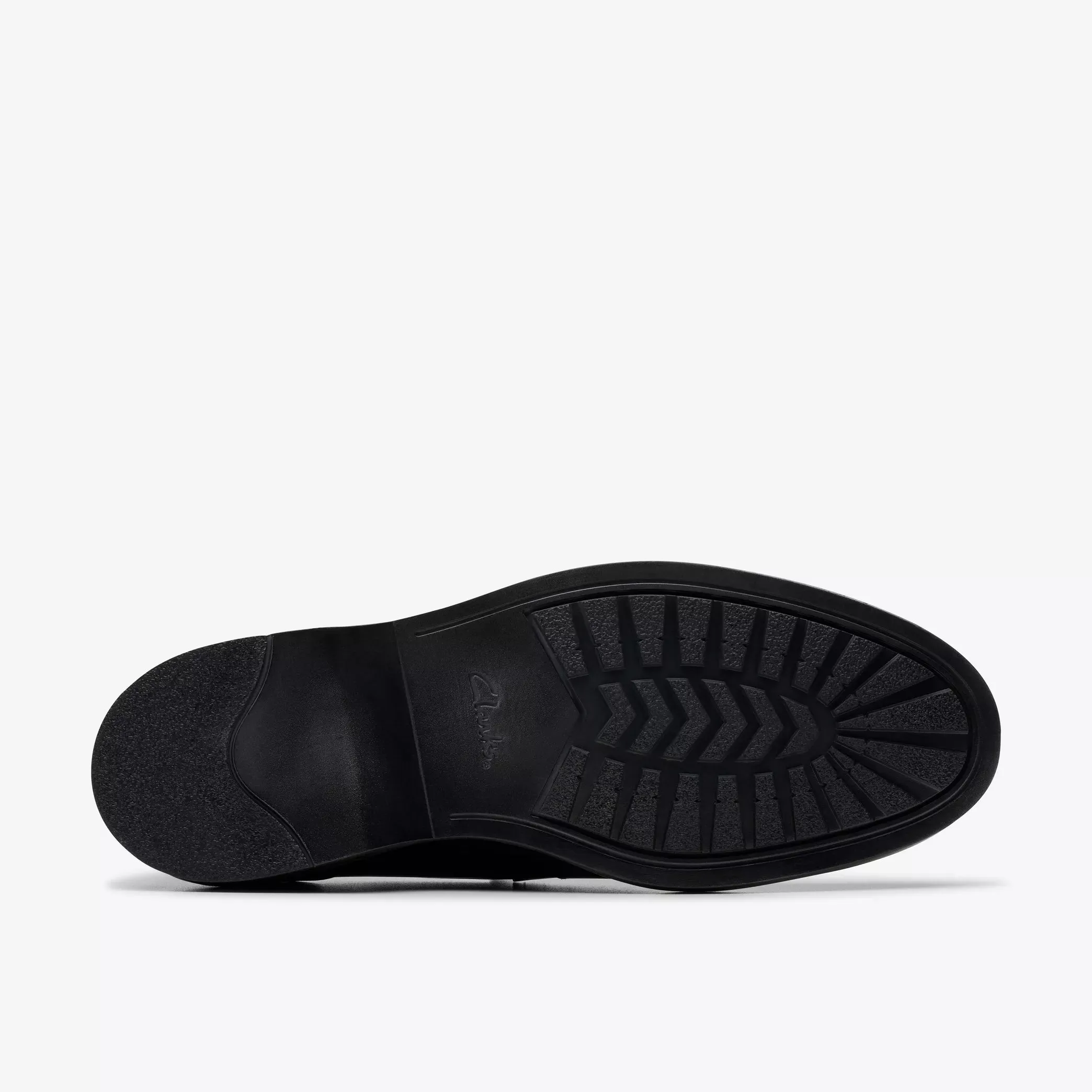 Clarks Men's Aldwin Step Dress Shoes- Black Leather