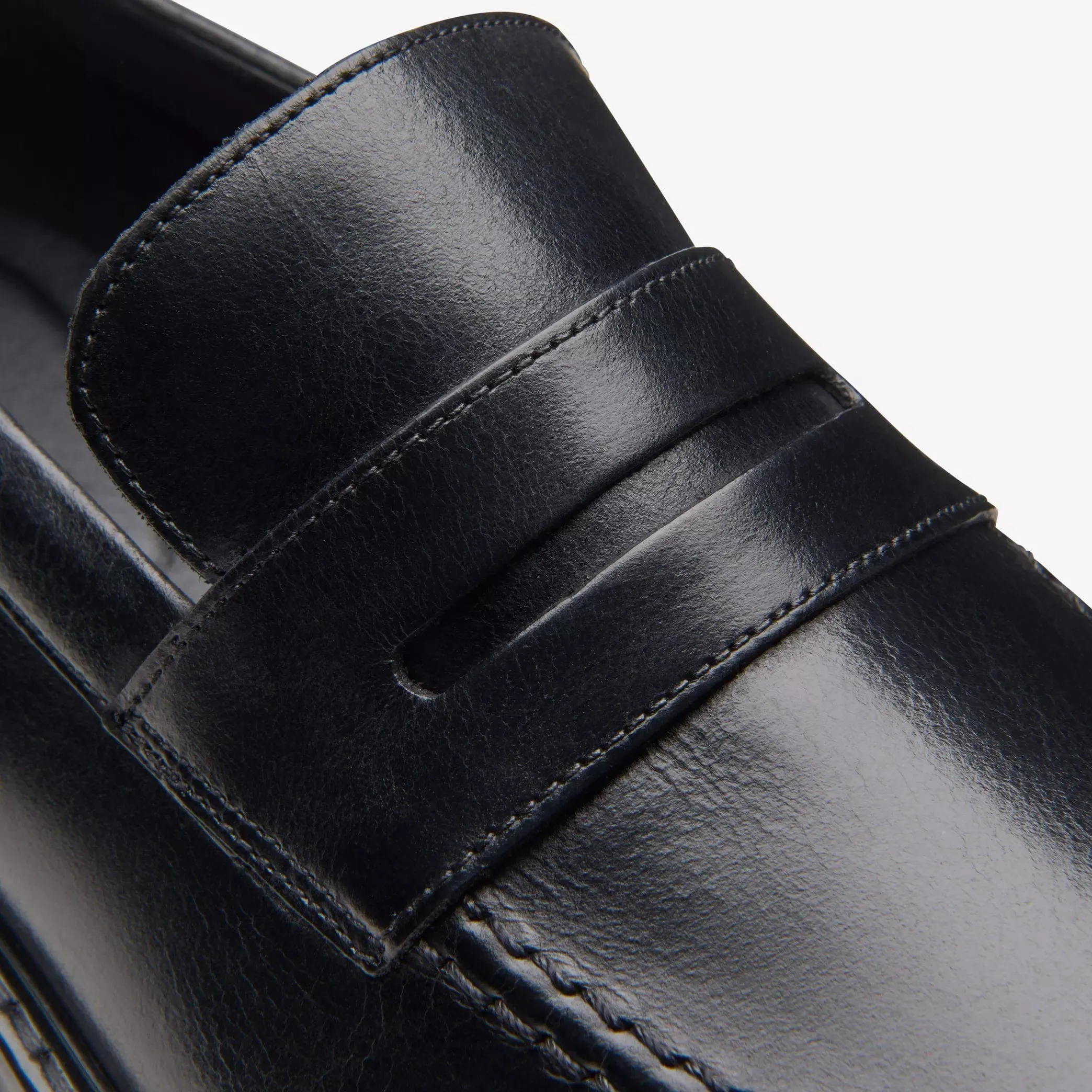 Clarks Men's Aldwin Step Dress Shoes- Black Leather
