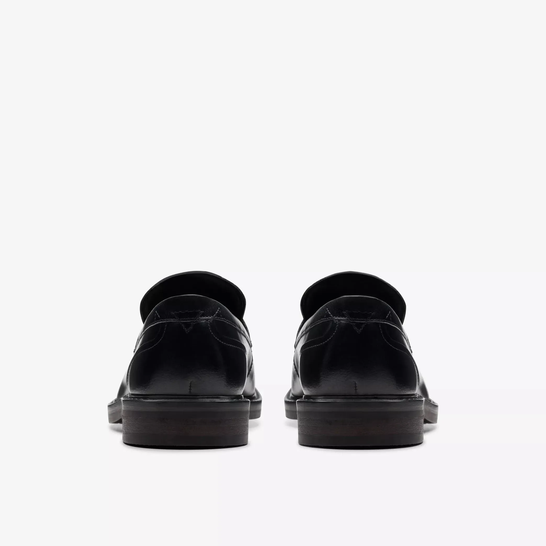 Clarks Men's Aldwin Step Dress Shoes- Black Leather