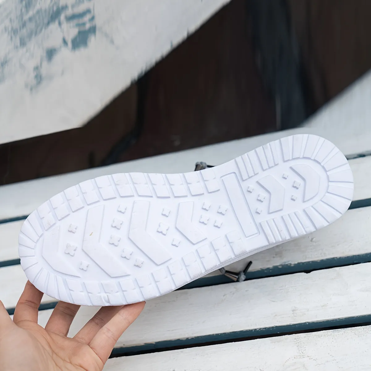 Dames slip-on loafers-gestreepte canvas sneakers, licht en comfortabel