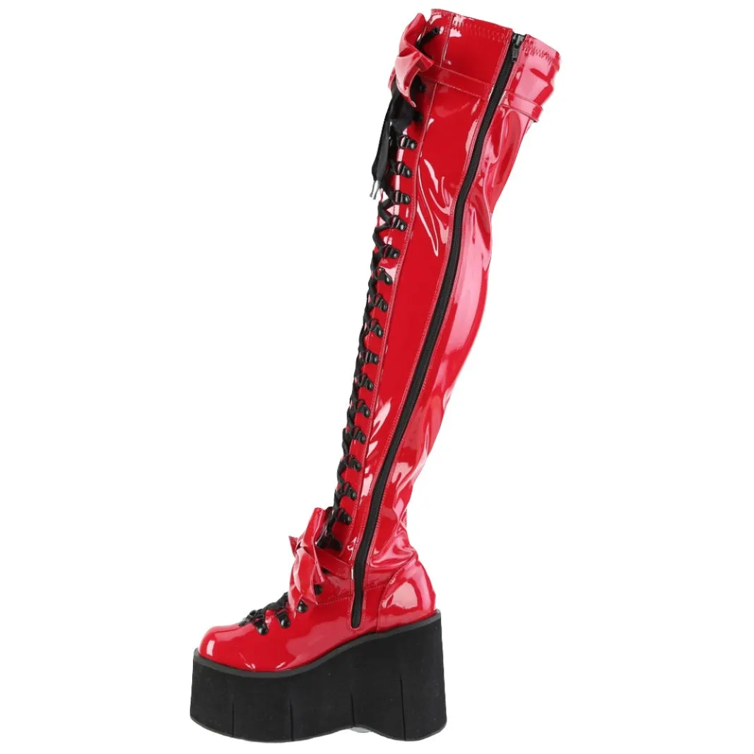 DemoniaCult KERA 303 Red Boots