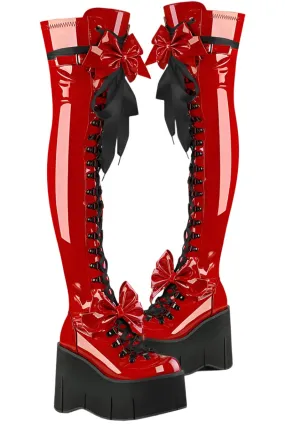DemoniaCult KERA 303 Red Boots