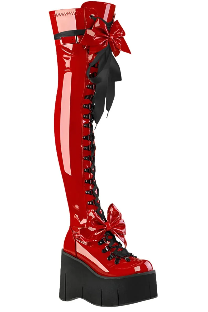 DemoniaCult KERA 303 Red Boots