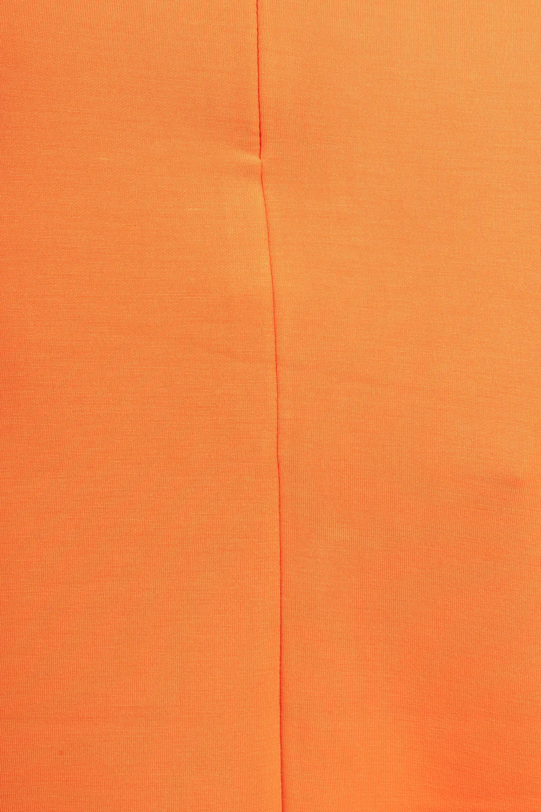 Fenja Ls T-Neck Top - Orangeade