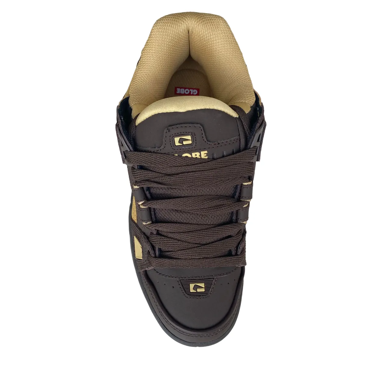 Globe scarpa sneakers da skateboard da uomo Sabre GBSABR 17350 rovere scuro-curry