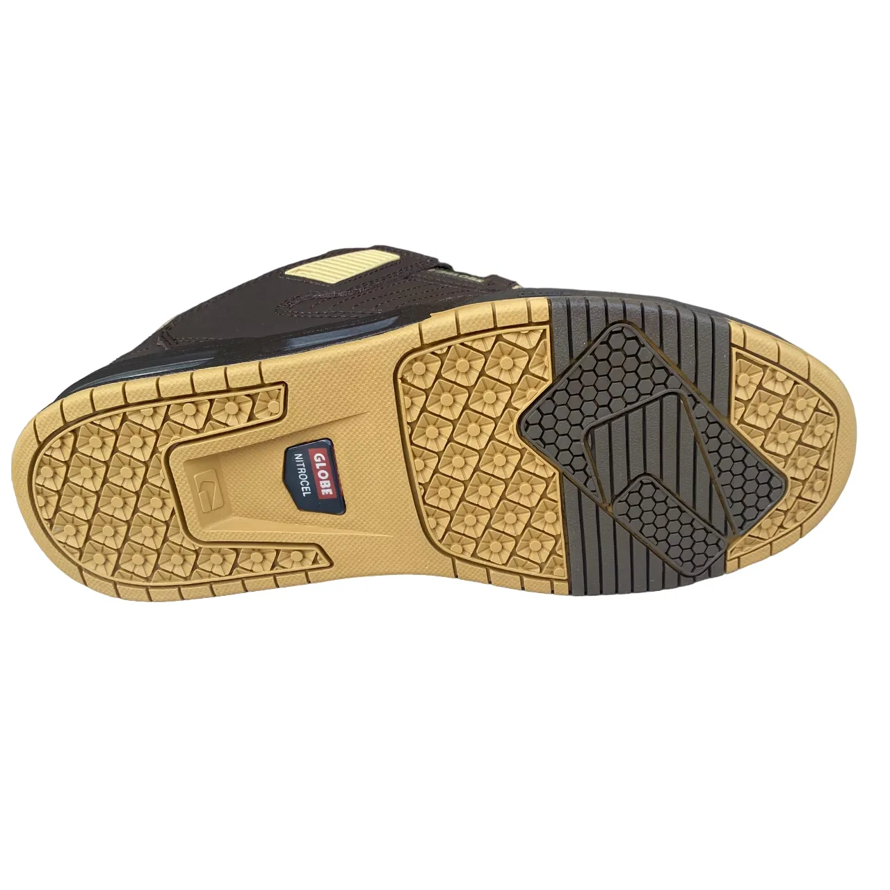 Globe scarpa sneakers da skateboard da uomo Sabre GBSABR 17350 rovere scuro-curry