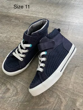 Gymboree size 11 Blue Hightop Sneakers - size Shoes:      11 & 11.5 (Little Kid)