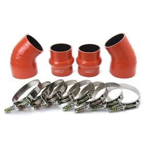 HPS Silicone Intercooler Hoses Dodge Ram Pickup 5.9L Cummins Diesel (1994-2002) [High Temp Aramid Reinforced Boots Kit] Orange or Black