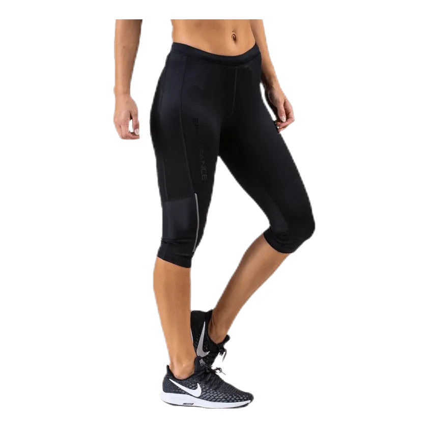Mahana 3/4 Run Tights XQL Black