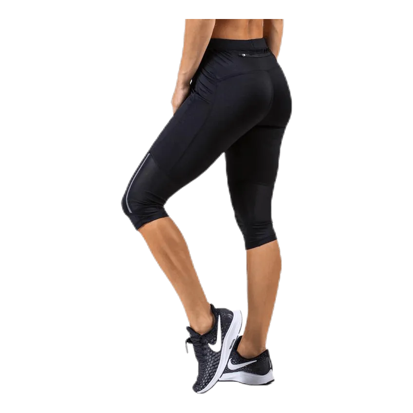 Mahana 3/4 Run Tights XQL Black