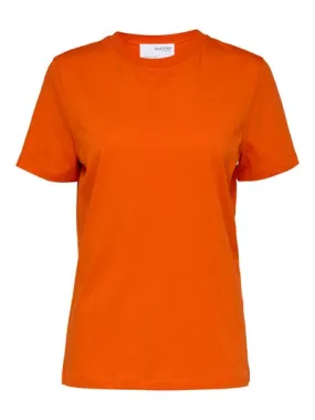 Myessential Ss O-Neck Tee - Orangeade