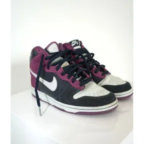 "Retail" Nike SB Dunk High Dark Obsidian Metallic Platinum Sneakers 305050-401 Size 9.5