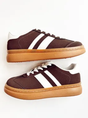 the Ellie sneaker - brown   white