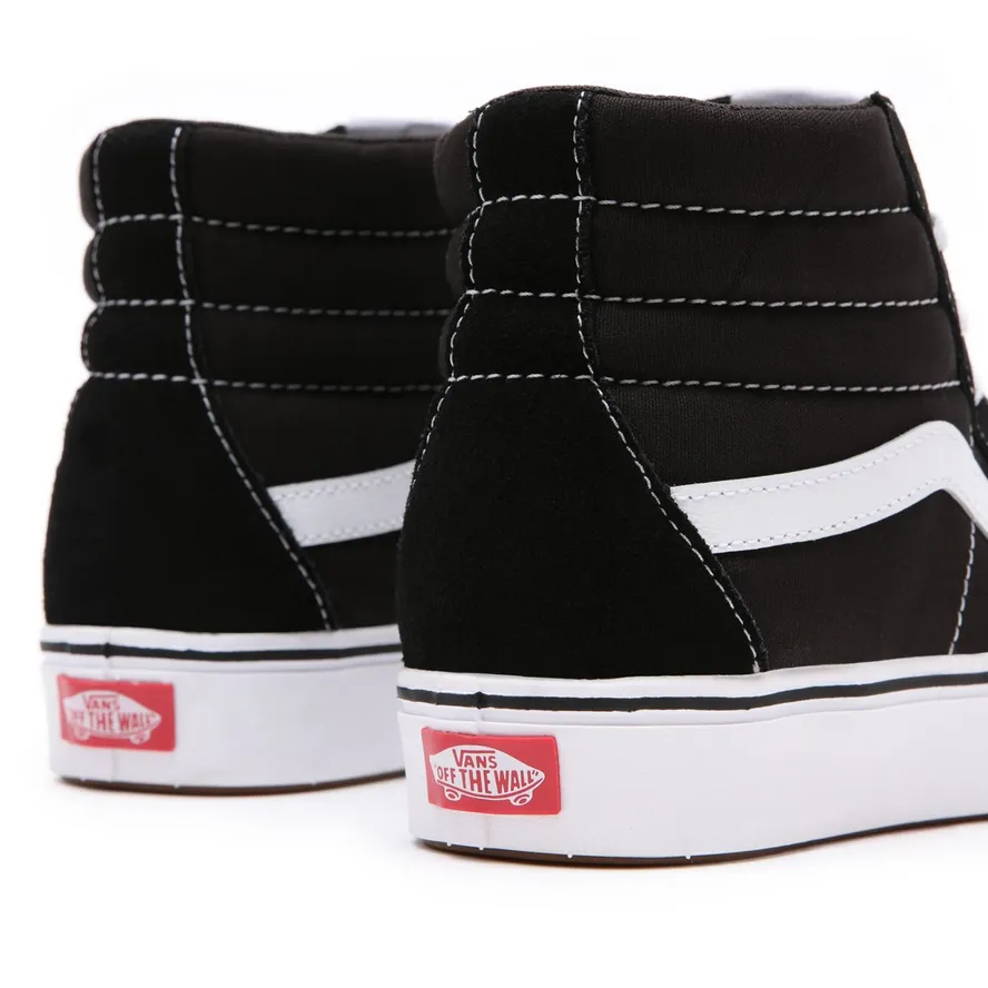 Vans scarpa sneakers alta Comfycush Sk8-Hi vn0a3wmbvne1 nero-bianco