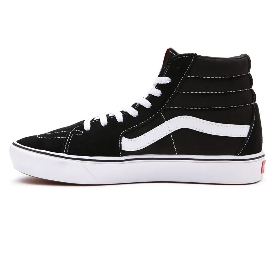 Vans scarpa sneakers alta Comfycush Sk8-Hi vn0a3wmbvne1 nero-bianco