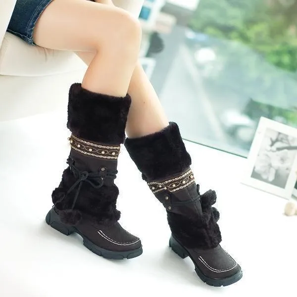 Women’s Mid-Length Fleece-Lined Snow Boots